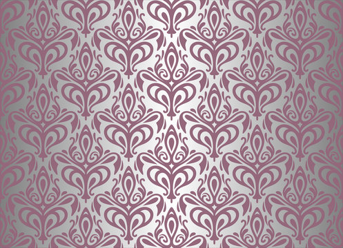 silver & pink wallpaper background