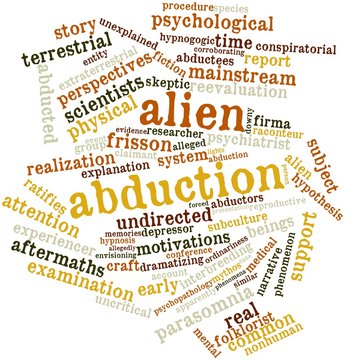 Word cloud for Alien abduction