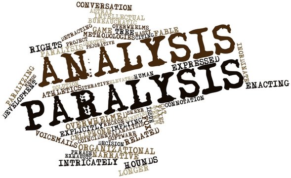 Word Cloud For Analysis Paralysis