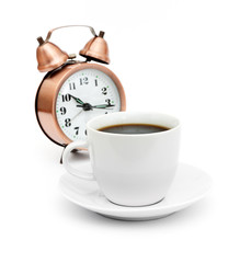 break for coffee isolated on white background