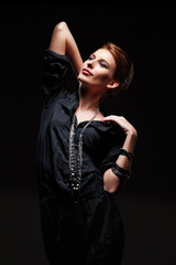 alluring young model posing