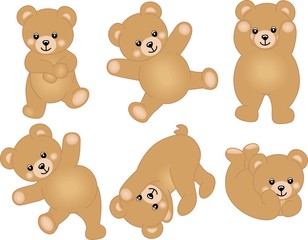Naklejka premium Cute Baby Teddy Bear