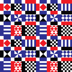 Retro Geometric Shapes Background