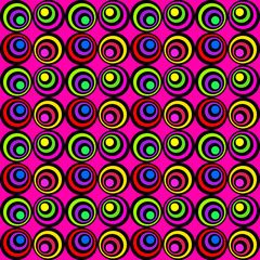 Seamless Colorful Psychedelic Pattern