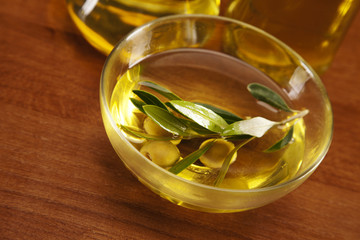 Olive oil and olives
