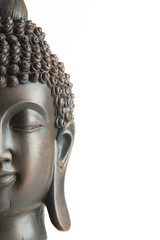 Cabeza de buda recortada