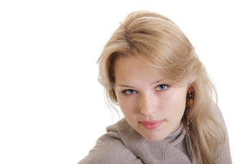 Naklejka premium Beautiful blonde woman