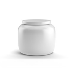 One hand cream box with blank space