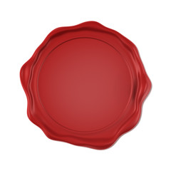 Red wax seal