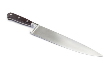 kitchen knife isolated on white background with clipping path