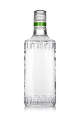Bottle of silver tequila