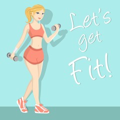 Obraz premium Sexy Fitness Female Full body