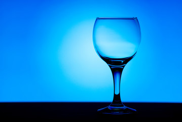 Empty wine glass