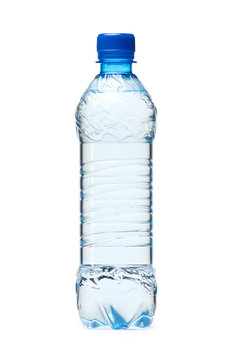 Small plastic water bottle