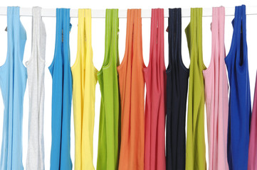 Set of colors of rainbow. Variety of casual peignoir