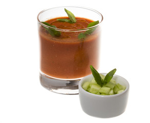 Gaspacho - Ice-cold and spicy vegetable soup of Andalusia, Spain