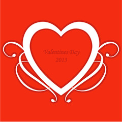 Romantic heart shape. Valentines day heart