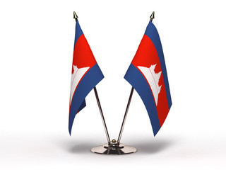 Fototapeta premium Miniature Flag of Cambodia (Isolated)
