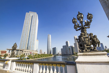 modern building in Tianjin city of China