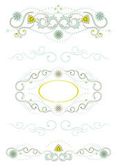 Christmas design elements set