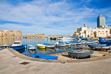 Panoramic view of Gallipoli. Puglia. Italy.