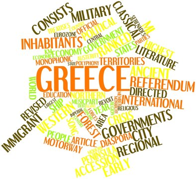 Word cloud for Greece