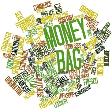 Word cloud for Money bag