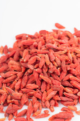 wolfberry fruit isolated on white