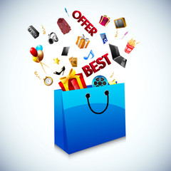 Shopping bags. EPS 10.