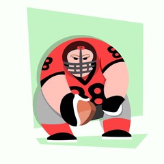 American football cartoon