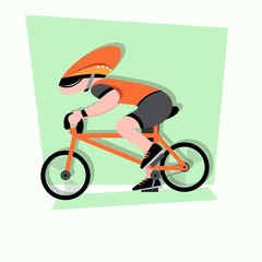 bicycle race cartoon