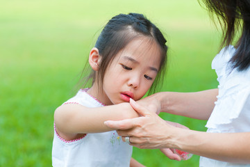 Checking wound