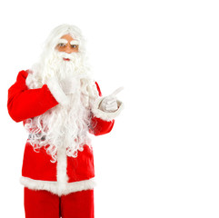 Isolated Santa Claus on white background