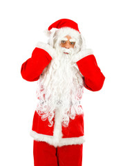 Isolated Santa Claus on white background