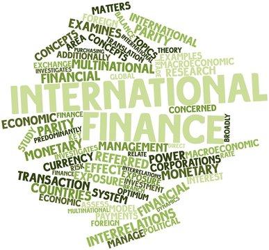 Word cloud for International finance