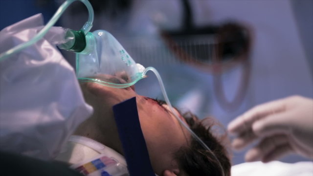 Patient in hospital on severe conditions