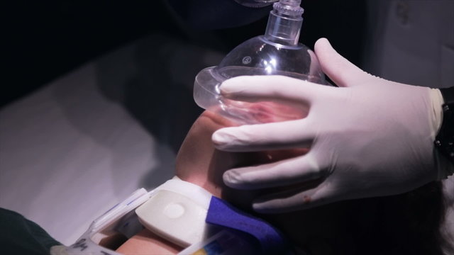 Patient in hospital on severe conditions