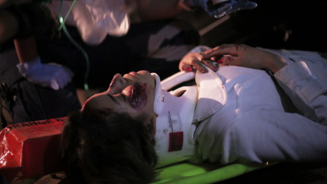 Patient in hospital on severe conditions