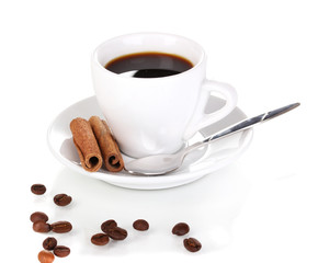 Coffee cup isolated on white