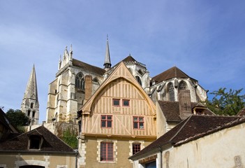 Obraz premium la maison du coche d'eau 16 ème siècle Auxerre (France)