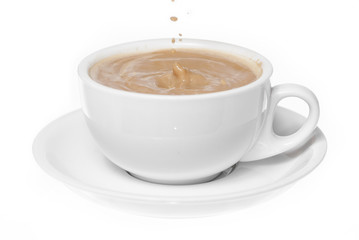 Tea Pouring With Splash.