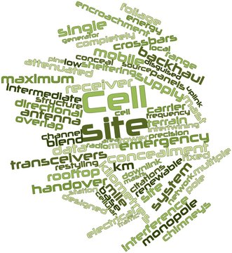 Word cloud for Cell site