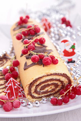 decorated christmas pastry