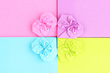 Colorful sticky notes as background