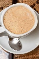 cup of cappuccino