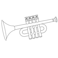 Trumpet toy. Vector