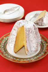 pandoro, traditional italian christmas cake