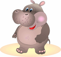 Obraz na płótnie Canvas Wektor hipopotam