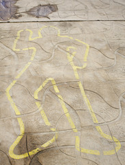 Obraz premium Silhouette of dead