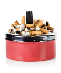 Cigarettes and old ashtray
